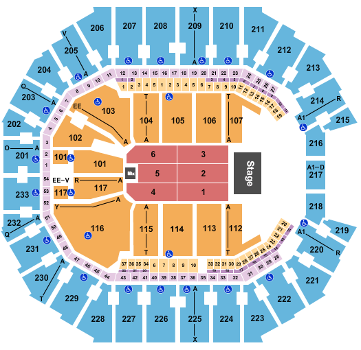 Spectrum Center Stevie Nicks Seating Chart